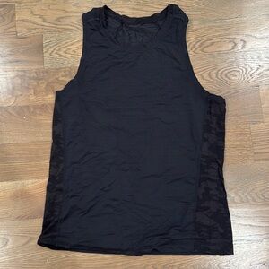 Lululemon Black Sleeveless Camo Tee Medium Men